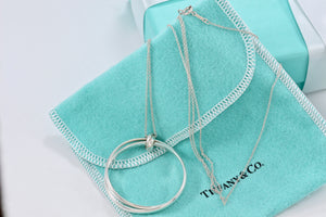 Tiffany & Co. Paloma Picasso Silver Large Melody Medallion Necklace