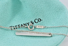 Load image into Gallery viewer, Tiffany &amp; Co. 1837 Silver Mini Bar Pendant Chain 16&quot; Necklace
