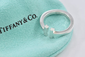 Tiffany & Co. Sterling Silver Tiffany T Open Band Ring