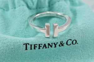 Tiffany & Co. Sterling Silver Tiffany T Open Band Ring