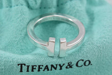 Load image into Gallery viewer, Tiffany &amp; Co. Sterling Silver Tiffany T Open Band Ring
