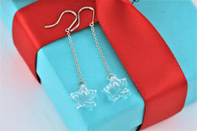 Load image into Gallery viewer, Tiffany &amp; Co. Elsa Peretti Silver Crystal Dangle Star Earrings
