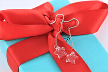 Load image into Gallery viewer, Tiffany &amp; Co. Elsa Peretti Silver Crystal Dangle Star Earrings
