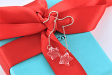 Load image into Gallery viewer, Tiffany &amp; Co. Elsa Peretti Silver Crystal Dangle Star Earrings
