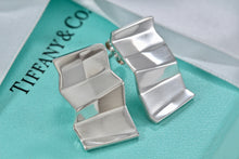 Load image into Gallery viewer, Tiffany &amp; Co. Frank Gehry Silver Torque Fold Wide Earrings
