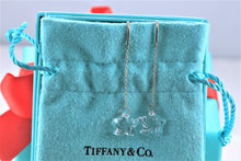 Load image into Gallery viewer, Tiffany &amp; Co. Elsa Peretti Silver Crystal Dangle Star Earrings
