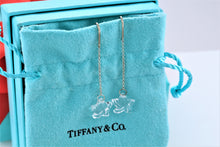 Load image into Gallery viewer, Tiffany &amp; Co. Elsa Peretti Silver Crystal Dangle Star Earrings
