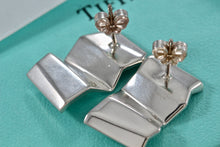 Load image into Gallery viewer, Tiffany &amp; Co. Frank Gehry Silver Torque Fold Wide Earrings
