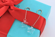 Load image into Gallery viewer, Tiffany &amp; Co. Elsa Peretti Silver Crystal Dangle Star Earrings

