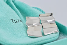 Load image into Gallery viewer, Tiffany &amp; Co. Frank Gehry Silver Torque Fold Wide Earrings
