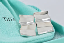 Load image into Gallery viewer, Tiffany &amp; Co. Frank Gehry Silver Torque Fold Wide Earrings
