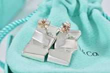 Load image into Gallery viewer, Tiffany &amp; Co. Frank Gehry Silver Torque Fold Wide Earrings
