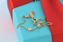 Load image into Gallery viewer, Tiffany &amp; Co. Elsa Peretti 18K Gold 3 Diamonds by The Yard Bracelet
