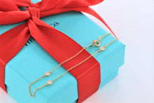 Load image into Gallery viewer, Tiffany &amp; Co. Elsa Peretti 18K Gold 3 Diamonds by The Yard Bracelet
