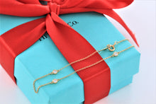 Load image into Gallery viewer, Tiffany &amp; Co. Elsa Peretti 18K Gold 3 Diamonds by The Yard Bracelet
