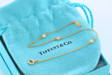 Load image into Gallery viewer, Tiffany &amp; Co. Elsa Peretti 18K Gold 3 Diamonds by The Yard Bracelet

