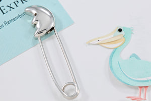 Tiffany & Co. Man in The Moon Diaper Pin Brooch