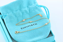 Load image into Gallery viewer, Tiffany &amp; Co. Elsa Peretti 18K Gold 3 Diamonds by The Yard Bracelet
