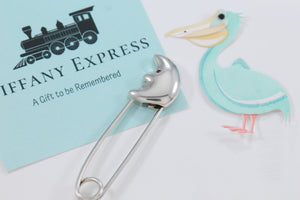 Tiffany & Co. Man in The Moon Diaper Pin Brooch