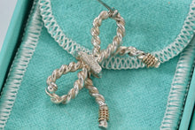 Load image into Gallery viewer, Tiffany &amp; Co. Gold &amp; Silver Twist Rope Bow Ribbon Coil Brooch
