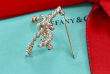 Load image into Gallery viewer, Tiffany &amp; Co. Gold &amp; Silver Twist Rope Bow Ribbon Coil Brooch
