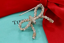 Load image into Gallery viewer, Tiffany &amp; Co. Gold &amp; Silver Twist Rope Bow Ribbon Coil Brooch
