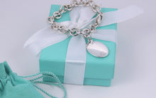 Load image into Gallery viewer, Tiffany &amp; Co. Elsa Peretti Silver Zodiac CANCER 10mm Link Bracelet
