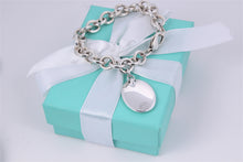 Load image into Gallery viewer, Tiffany &amp; Co. Elsa Peretti Silver Zodiac CANCER 10mm Link Bracelet

