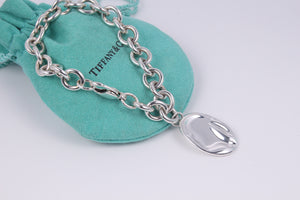 Tiffany & Co. Elsa Peretti Silver Zodiac CANCER 10mm Link Bracelet