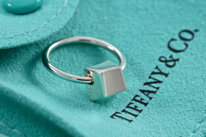 Tiffany & Co. Silver Frank Gehry Torque Bead Rotating Ring