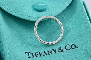 Tiffany & Co. Paloma Picasso Silver Hammered Band Ring