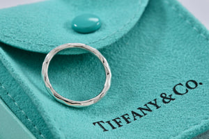 Tiffany & Co. Paloma Picasso Silver Hammered Band Ring