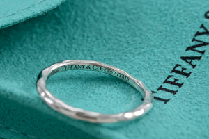 Tiffany & Co. Paloma Picasso Silver Hammered Band Ring