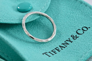 Tiffany & Co. Paloma Picasso Silver Hammered Band Ring