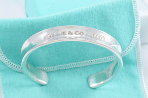 Tiffany & Co. 1837 Silver Wide Cuff Bracelet