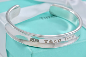 Tiffany & Co. 1837 Silver Wide Cuff Bracelet