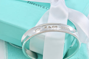 Tiffany & Co. 1837 Silver Wide Cuff Bracelet