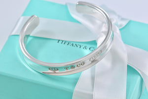 Tiffany & Co. 1837 Silver Wide Cuff Bracelet