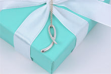 Load image into Gallery viewer, Tiffany &amp; Co. Elsa Peretti Silver Alphabet XL Letter &quot;L&quot; Pendant Necklace
