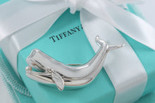 Load image into Gallery viewer, Tiffany &amp; Co. Silver Pearl Whale Brooch Pin
