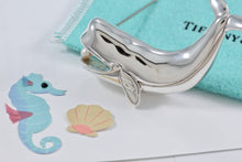 Load image into Gallery viewer, Tiffany &amp; Co. Silver Pearl Whale Brooch Pin
