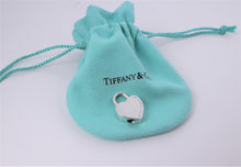 Load image into Gallery viewer, Tiffany &amp; Co. Silver &quot;Be Mine&quot; Heart Pendant Padlock Bracelet
