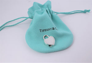 Tiffany & Co. Silver "Be Mine" Heart Pendant Padlock Bracelet