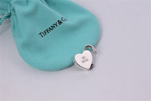 Load image into Gallery viewer, Tiffany &amp; Co. Silver &quot;Be Mine&quot; Heart Pendant Padlock Bracelet
