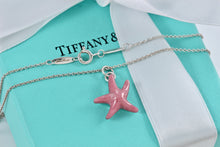 Load image into Gallery viewer, Tiffany &amp; Co. Elsa Peretti Silver Pink Rhodonite Starfish Necklace
