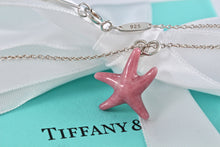 Load image into Gallery viewer, Tiffany &amp; Co. Elsa Peretti Silver Pink Rhodonite Starfish Necklace
