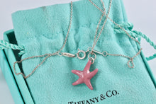 Load image into Gallery viewer, Tiffany &amp; Co. Elsa Peretti Silver Pink Rhodonite Starfish Necklace
