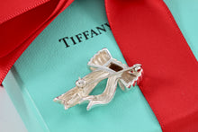 Load image into Gallery viewer, Tiffany &amp; Co. Gold &amp; Silver Wavy Ribbon Bow Brooch
