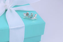 Load image into Gallery viewer, Tiffany &amp; Co. Paloma Picasso Silver Dove Wavy Stud Earrings
