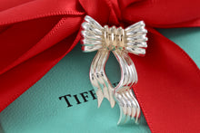 Load image into Gallery viewer, Tiffany &amp; Co. Gold &amp; Silver Wavy Ribbon Bow Brooch
